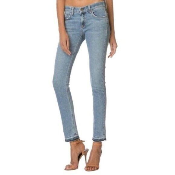 rag & bone Jeans Women’s Size 27 Light Wash Denim “Dre”  Low Rise Slim Boyfriend - Picture 1 of 7